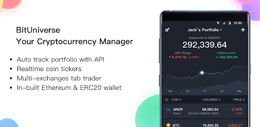 BitUniverse - Bitcoin Price, Crypto Portfolio PC screenshot