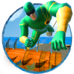Superhero Stuntman Run - Water Park Games icon