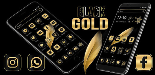 Black Gold Feather Theme PC screenshot Black Gold Feather Theme PC screenshot