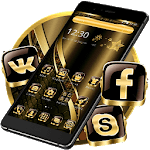 Black Golden Brown Theme icon