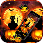 Black Halloween Cat Theme icon