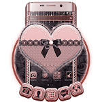 Black Lace Pink Heart icon