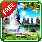 Tropical Waterfall Wallpaper for PC