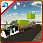 Cargo Container Delivery Truck icon