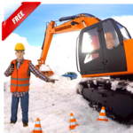 Excavator Pull Tractor: City Snow Cleaner icon