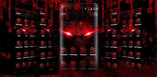 Blood Red Skull Theme PC screenshot