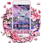 Pink Blossom Night Theme icon