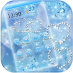 Blue Diamond Glitter Theme Wallpaper icon