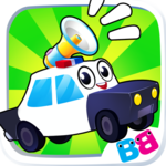 Toddler car games - car Sounds Puzzle and Coloring icon
