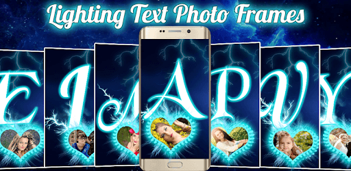 Lighting Text Frames Photo Editor PC screenshot
