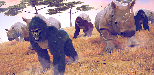 Wild Gorilla Monkey Run Game PC screenshot