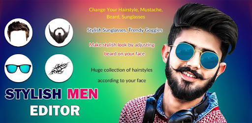 Stylish Men Photo Editor : Hairstyle, Sunglasses PC screenshot