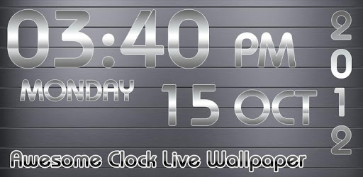 Awesome Clock Live Wallpaper PC screenshot
