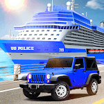 US Police Car Transport Cruise Ship Simulator 2018 icon
