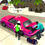 New York Taxi Duty Driver: Pink Taxi Games 2018 icon