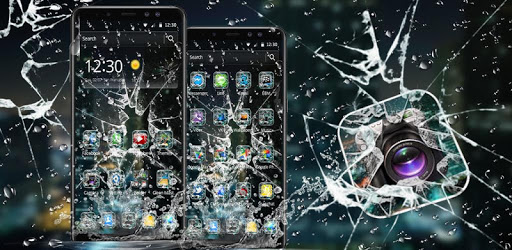 Rain Broken Glass Theme PC screenshot