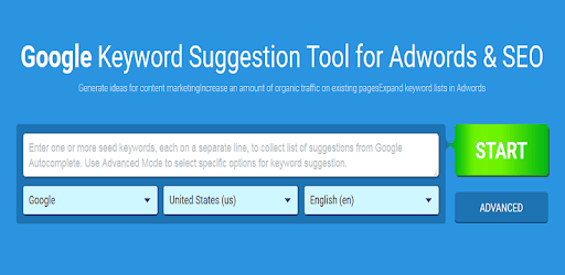 keyword Suggestion Tool PC screenshot