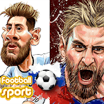 Football Caricature Wallpaper for PC