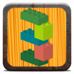 Numbers with building bricks icon