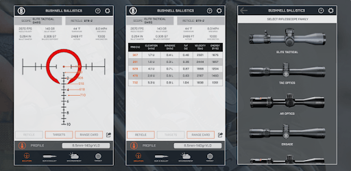 Bushnell Ballistics PC screenshot Bushnell Ballistics PC screenshot