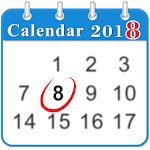 2018 Calendar App for Android icon