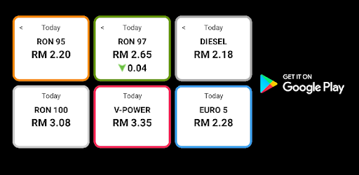 Malaysia Fuel Price PC screenshot Malaysia Fuel Price PC screenshot