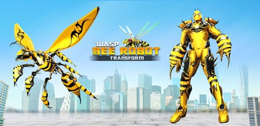 Flying Bee Robot Car Transforming Game: Robot Game PC screenshot