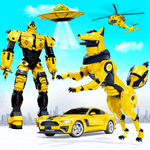 Wild Fox Transform Bike Robot Shooting: Robot Game icon