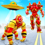 Angry Gorilla Robot Car Transformation: Robot Game icon