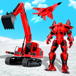Grand Snow Excavator Robot Transforming Games icon