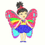 Princess Glitter Color by number: Girls pixel art for PC