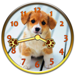 Sweet Puppy Analog Clock for PC Sweet Puppy Analog Clock for PC