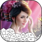 Princess Puzzle Drawing By Numbers icon