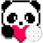 Unicorn Panda - Color By Number icon