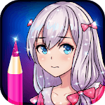 Animated Glitter Coloring Book - Anime Manga icon