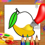 Fruits Coloring Book & Drawing Book - Kids Game icon