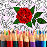Adult Coloring: Flowers icon