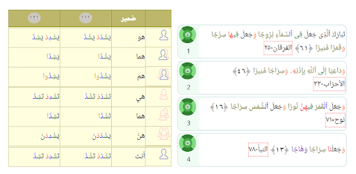 Arabic verb conjugation PC screenshot