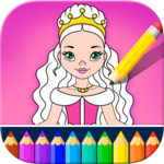 Little Princess Coloring Kids Book - Girls Games! icon