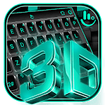 3D Black Tech Keyboard Theme icon