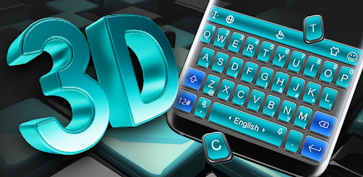 3D Blue Cool Tech Keyboard Theme PC screenshot 3D Blue Cool Tech Keyboard Theme PC screenshot