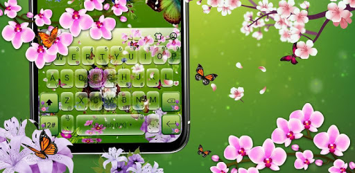 3D Flower Garden Keyboard Theme PC screenshot