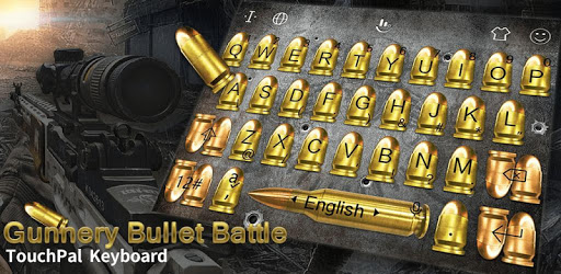 3D Gold Gunnery Bullet Battle Shots Keyboard Theme PC screenshot 3D Gold Gunnery Bullet Battle Shots Keyboard Theme PC screenshot