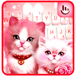 Cute Pink Lovely Kitty Cat Keyboard Theme icon