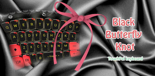 Black Butterfly Knot Keyboard Theme PC screenshot