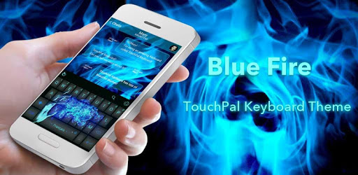 Blue Fire Keyboard Theme PC screenshot Blue Fire Keyboard Theme PC screenshot