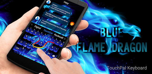 Blue Flame Dragon Keyboard PC screenshot