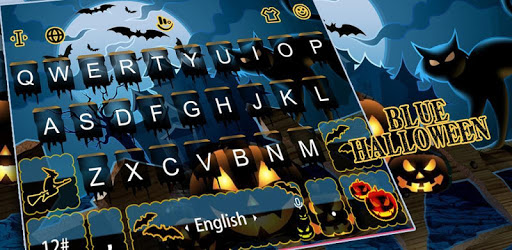 Live Blue Halloween Keyboard Theme PC screenshot Live Blue Halloween Keyboard Theme PC screenshot
