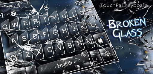 Broken Glass Keyboard Theme PC screenshot