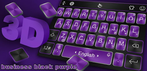 Business Black Purple Keyboard Theme PC screenshot